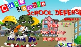 Cute Zombie School Defense